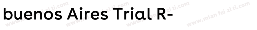 buenos Aires Trial R字体转换